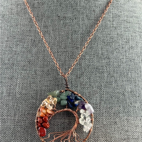 Chakra Tree of Life Necklace New Jewelry - Picture 2 of 3